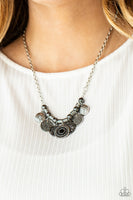 Paparazzi - To Coin A Phrase - Black Necklace