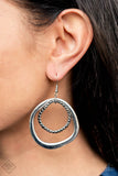 Spinning With Sass - Silver - Paparazzi Earrings Fashion Fix