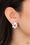 Paparazzi - Royal Reverie - White Earrings Post - Fashion Fix