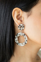 Paparazzi - Party Ensemble - Black Earrings Post