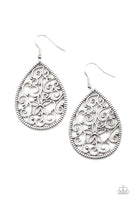 Paparazzi - Tour de Garden - Silver Earrings