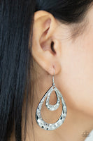 Museum Muse - Silver - Paparazzi Earrings