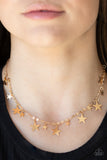 Paparazzi - Starry Shindig - Gold Necklace Stars