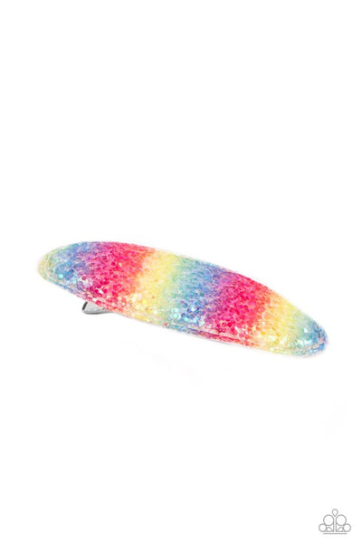 Paparazzi - Rainbow Pop Summer - Multi Color Hair Clip Hair Accessory