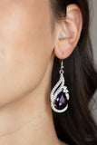 Paparazzi - Dancefloor Diva - Purple Earrings
