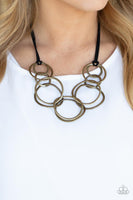 Paparazzi - Spiraling Out of COUTURE - Brass Necklace