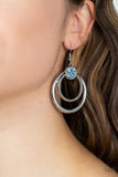Paparazzi - Spun Out Opulence - Blue Earrings