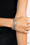 Paparazzi - The GRIT Factor - Silver Bracelet Stretchy