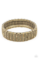 Paparazzi - The GRIT Factor - Brass Bracelet Stretchy