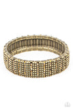 Paparazzi - The GRIT Factor - Brass Bracelet Stretchy