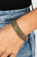 Paparazzi - The GRIT Factor - Brass Bracelet Stretchy