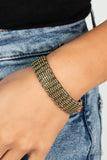 Paparazzi - The GRIT Factor - Brass Bracelet Stretchy