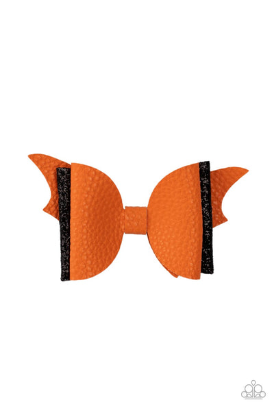 SPOOK-taculer, SPOOK-taculer - Orange - Paparazzi Hair Clip Hair Accessory Halloween