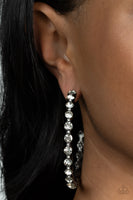 Paparazzi - Royal Reveler - Black Earrings Hoops