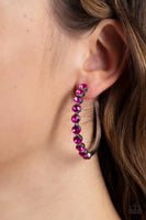 Paparazzi - Photo Finish - Pink Earrings Hoops