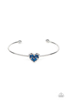 Paparazzi - Heart of Ice - Blue Bracelet Cuff