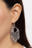 Paparazzi - Prismatically Prairie - White Earrings