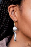 Paparazzi - Standalone Sparkle - White Earrings Fashion Fix