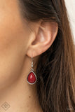 Paparazzi - Mediterranean Mystery - Red Necklace Fashion fix