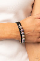 Paparazzi - Saturn Safari - Black Bracelet Snap Multi