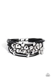 Paparazzi - Here Comes the BLOOM - Black Bracelet Magnetic