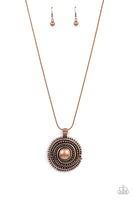 Paparazzi - Solar Swirl - Copper Necklace