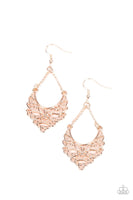 Paparazzi - Sentimental Setting - Rose Gold Earrings