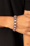 Paparazzi - Sweet Oblivion - Pink Bracelet Stretchy Cat's Eye Stone