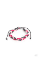 Paparazzi - Travel Mode - Pink Bracelet Sliding Knot P9UR-PKXX-151XX