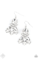 Paparazzi - To Have and to SPARKLE - White Earrings Fashion Fix