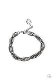 Paparazzi - Box Office Bling - Black Bracelet Clasp