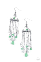 Paparazzi - Marina Breeze - Green Earrings