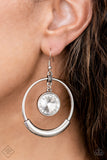 Paparazzi - Urban Echo - White Earrings Fashion Fix