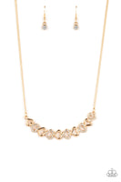 Paparazzi - Sparkly Suitor - Gold Necklace Heart