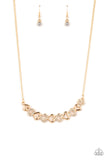 Paparazzi - Sparkly Suitor - Gold Necklace Heart