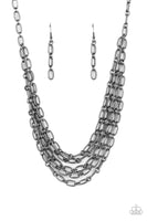 Paparazzi - House of CHAIN - Black Necklace