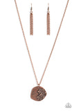 Paparazzi - Planted Possibilities - Copper Necklace Inspirational Flower P2WD-CPXX-211XX