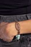Paparazzi - Bedouin Bloom - Copper Bracelet Stretchy Inspirational P9WD-CPXX-121XX