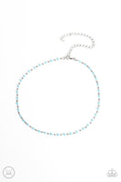 Paparazzi - Neon Lights - Blue Necklace