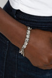 Paparazzi - Tyrant Treasure - White Bracelet Clasp