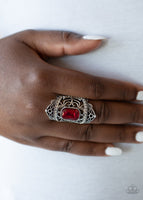 Undefinable Dazzle - Red - Paparazzi Ring Life of the Party January 2021