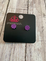 Starlet Shimmer Earrings - Halloween Spider Web