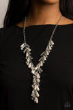 Dripping With DIVA-ttitude - White - Paparazzi Necklace - Life of the Party (April 2021)
