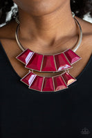 Lions, TIGRESS, and Bears - Red - Paparazzi Necklace