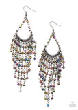 Metro Confetti - Multi - Paparazzi Earrings Oil Spill Life of the Party 2021