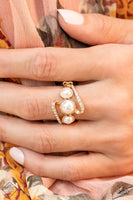 Paparazzi - Posh Progression - Gold Paparazzi Ring - Fashion Fix