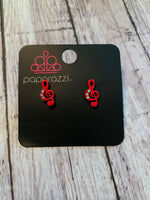 Paparazzi - Starlet Shimmer Earrings - Red
