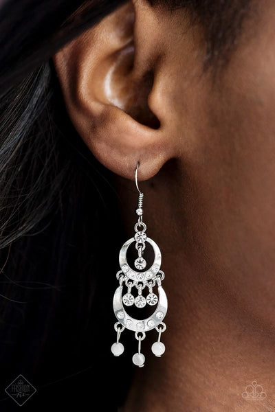 Mainstage Meet and Greet - White - Paparazzi Earrings