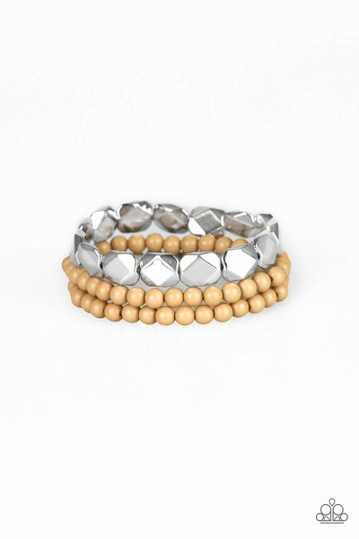 Fiesta Flavor - Brown - Paparazzi Stretchy Bracelet #849