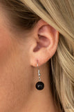 Tasseled Tranquility - Black - Paparazzi Necklace